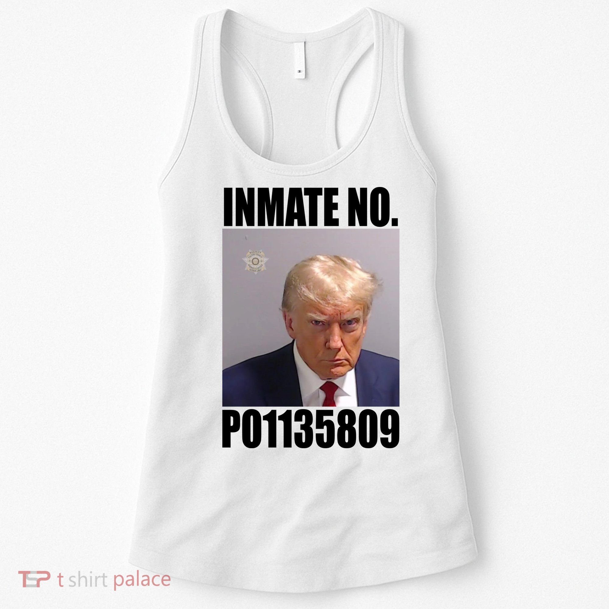 Donald Trump Inmate Number Mugshot Women's Tank Top