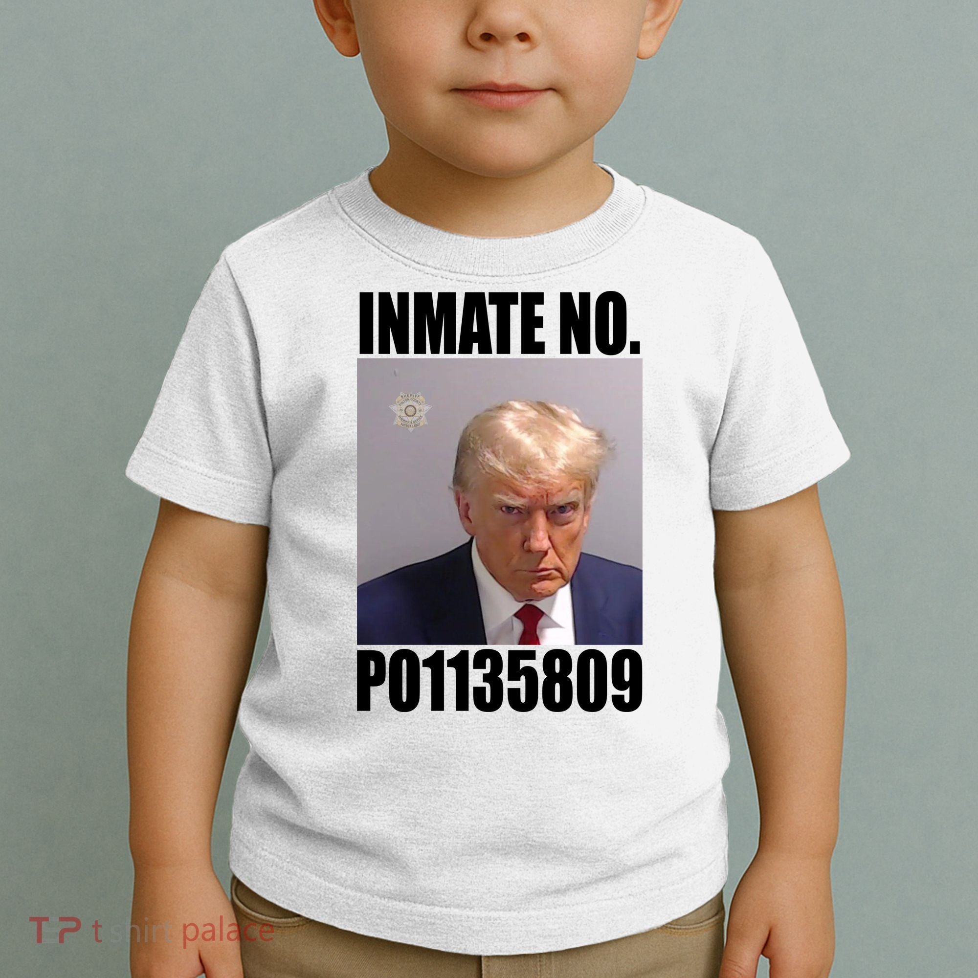 Donald Trump Inmate Number Mugshot Toddler T-Shirt