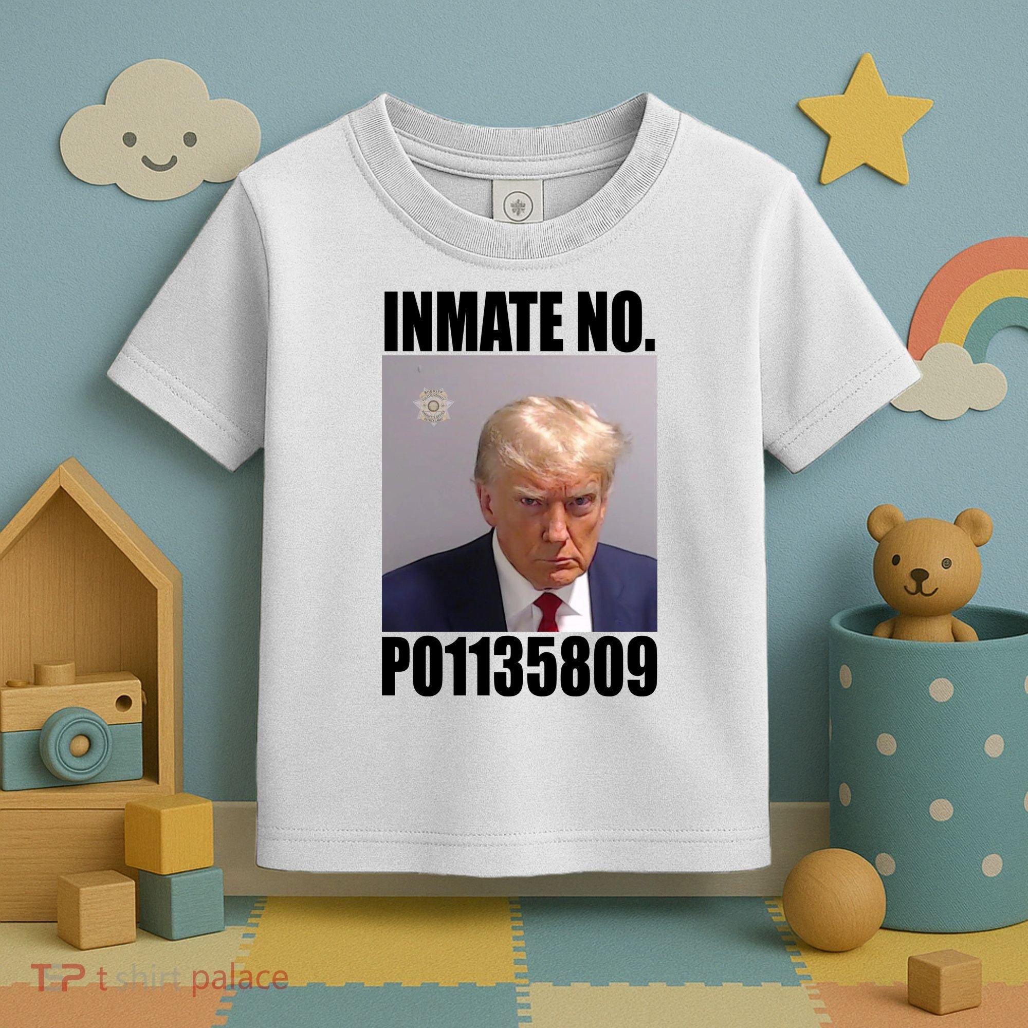 Donald Trump Inmate Number Mugshot Toddler T-Shirt