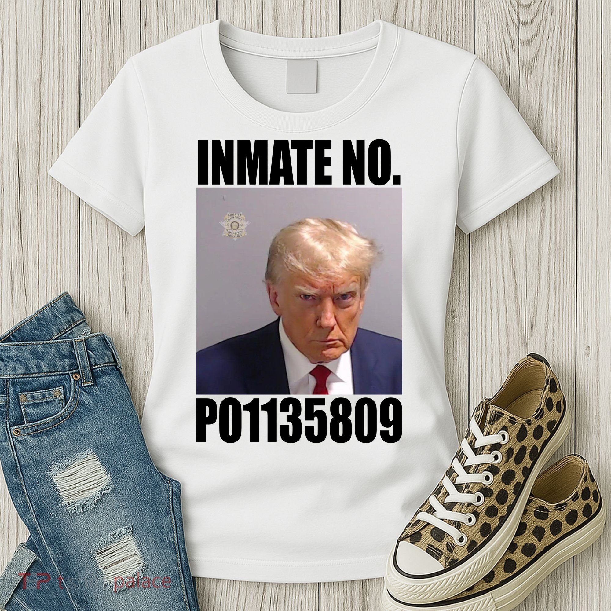 Donald Trump Inmate Number Mugshot Women's T-Shirt