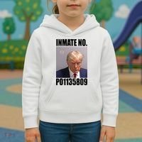 Donald Trump Inmate Number Mugshot Kids Hoodie thumb 3