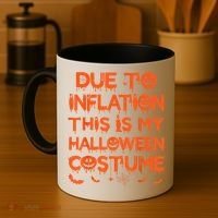 Due To Inflation This Is My Halloween Costume Coffee Mug thumb 4