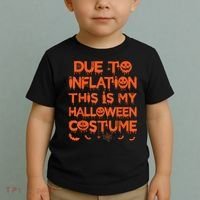 Due To Inflation This Is My Halloween Costume Toddler T-Shirt thumb 2