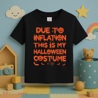 Due To Inflation This Is My Halloween Costume Toddler T-Shirt thumb 3