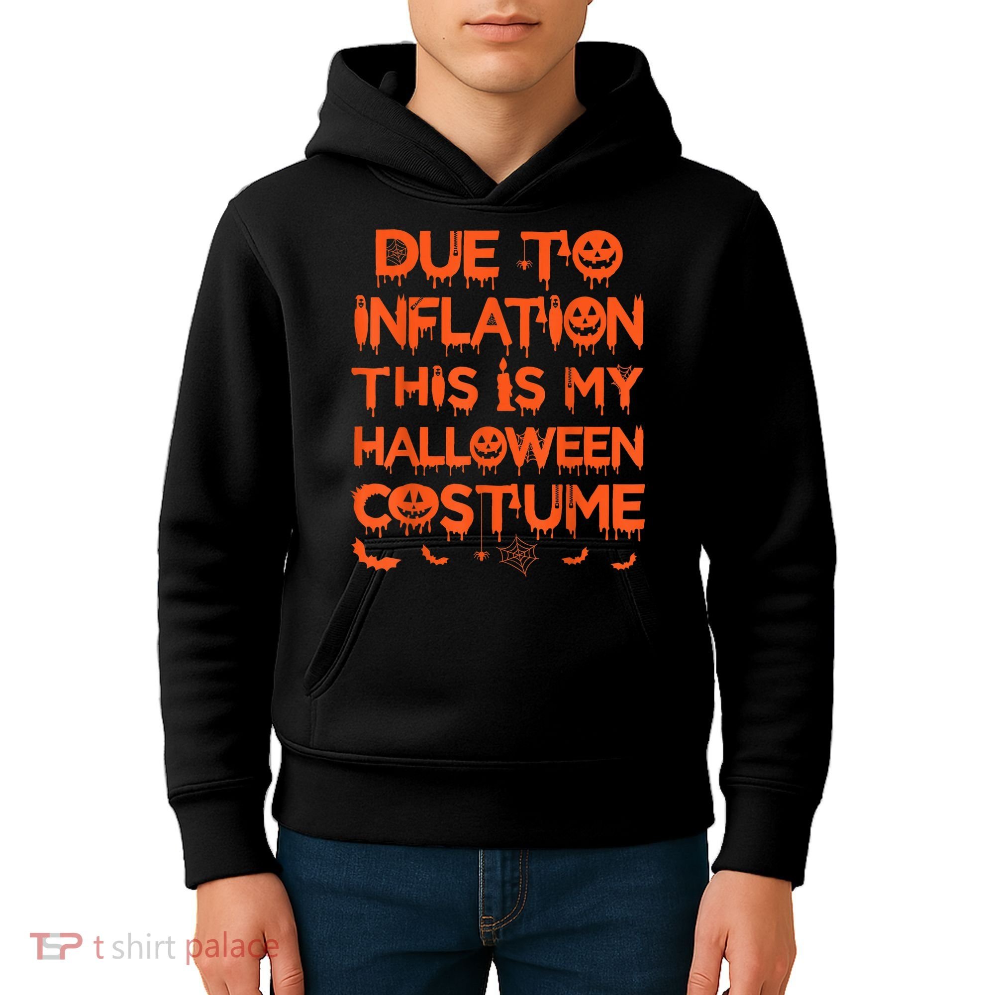 Due To Inflation This Is My Halloween Costume Kids Hoodie