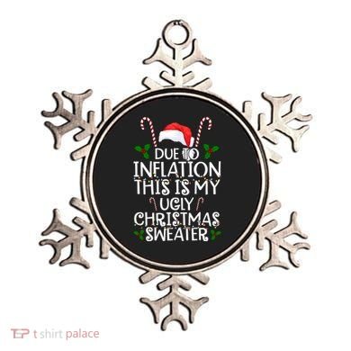 Due To Inflation This Is My Ugly Christmas Sweater Funny Ornament