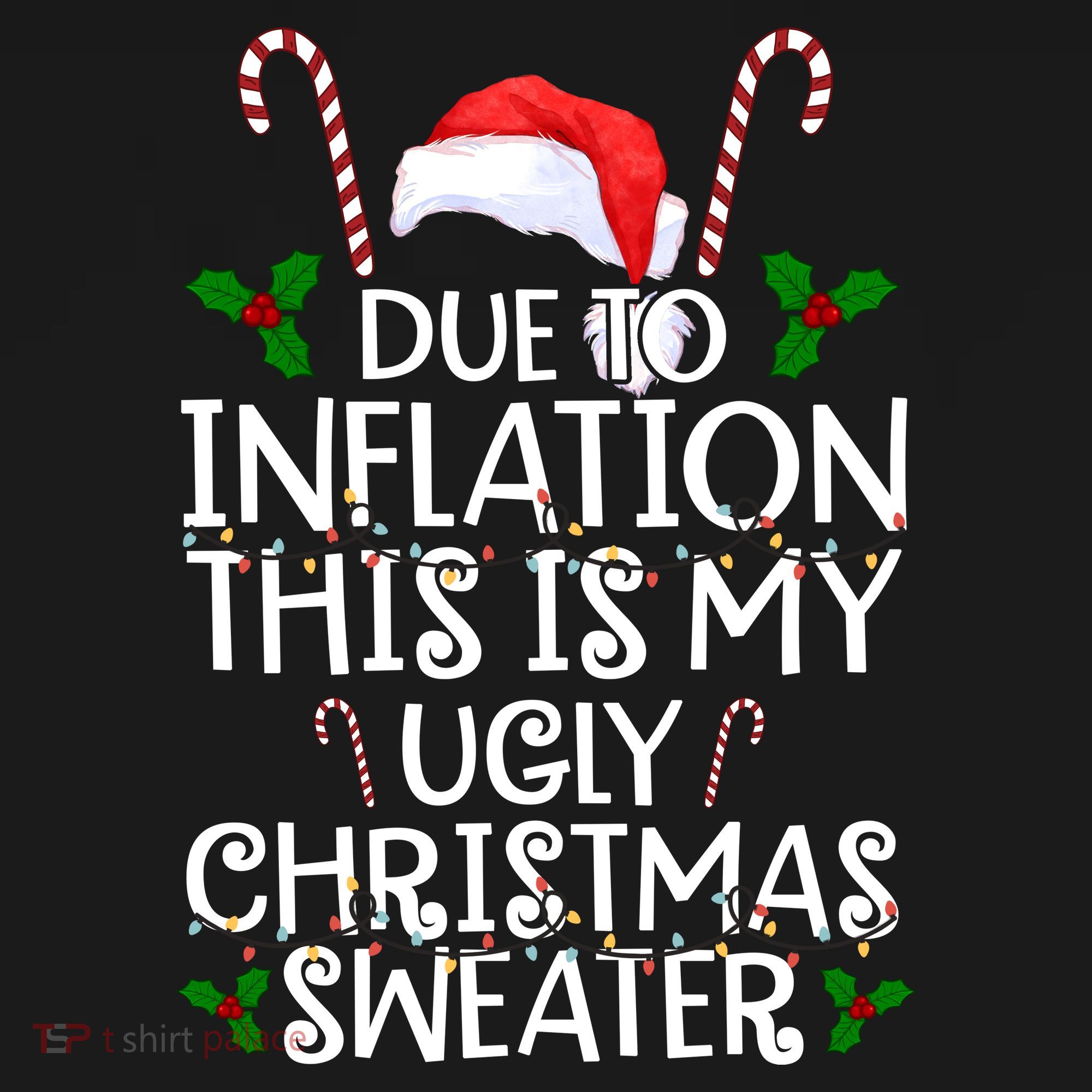 Due To Inflation This Is My Ugly Christmas Sweater Funny Ornament