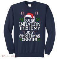 Due To Inflation This Is My Ugly Christmas Sweater Funny Sweatshirt thumb 0