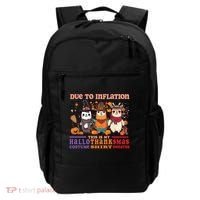 Due To Inflation Halloween Thanksgiving Ugly Christmas Llama Gift Backpack thumb 0