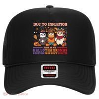 Due To Inflation Halloween Thanksgiving Ugly Christmas Llama Gift Hat thumb 0