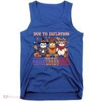 Due To Inflation Halloween Thanksgiving Ugly Christmas Llama Gift Tank Top thumb 0