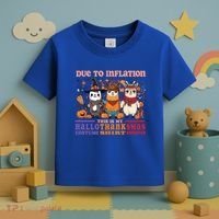 Due To Inflation Halloween Thanksgiving Ugly Christmas Llama Gift Toddler T-Shirt thumb 3