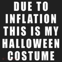 Due To Inflation This Is My Halloween Costume Golf Towel thumb 3