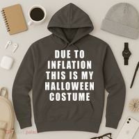 Due To Inflation This Is My Halloween Costume Hoodie thumb 3