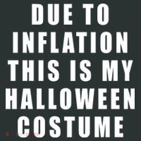 Due To Inflation This Is My Halloween Costume Women's Long Sleeve Shirt thumb 2