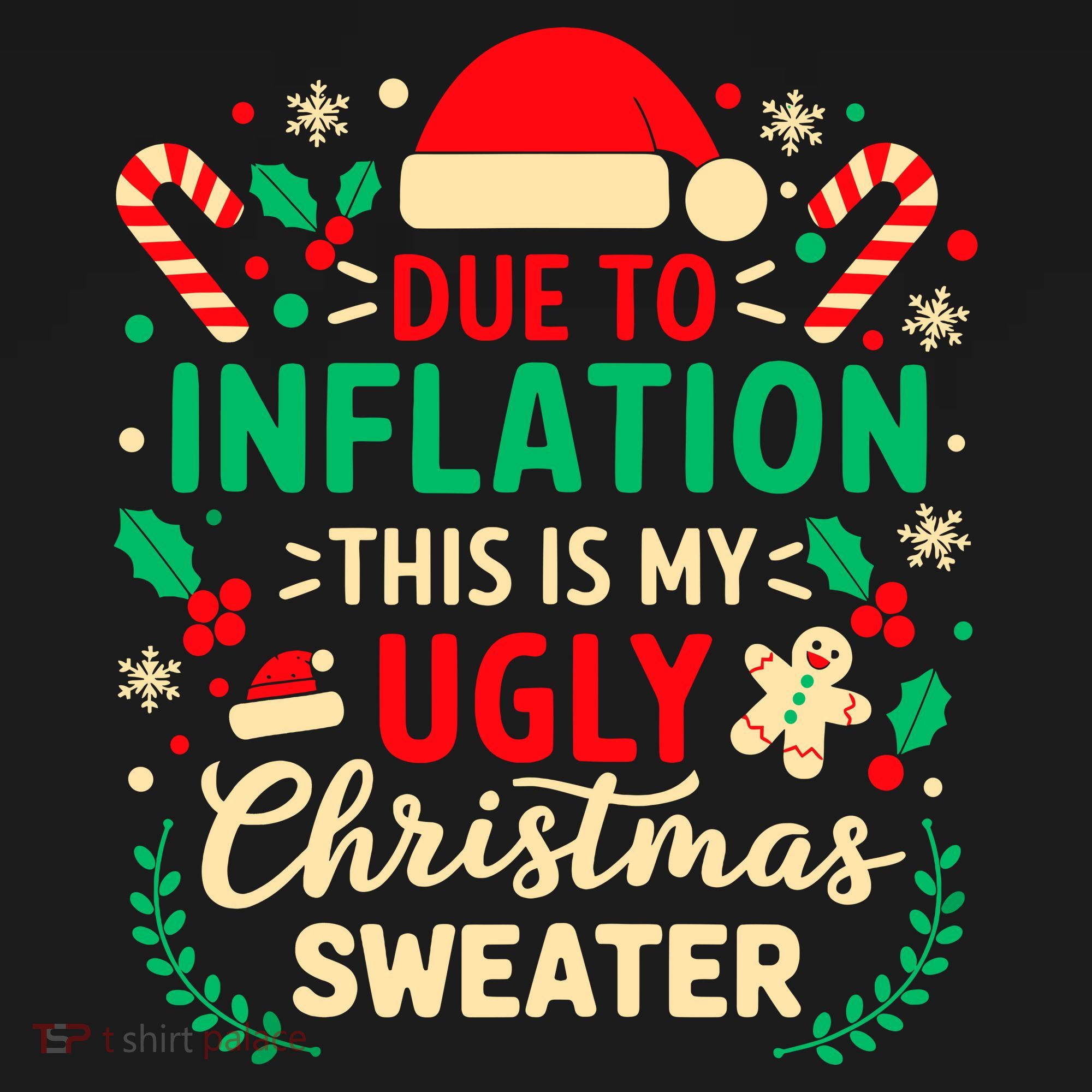 Due To Inflation This Is My Ugly Sweater Xmas Backpack