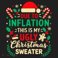Due To Inflation This Is My Ugly Sweater Xmas Tumbler thumb 3