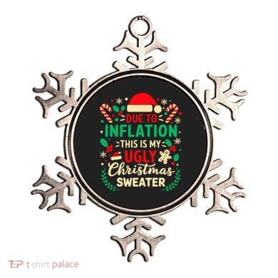 Due To Inflation This Is My Ugly Sweater Xmas Ornament