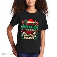 Due To Inflation This Is My Ugly Sweater Xmas Kids T-Shirt thumb 2