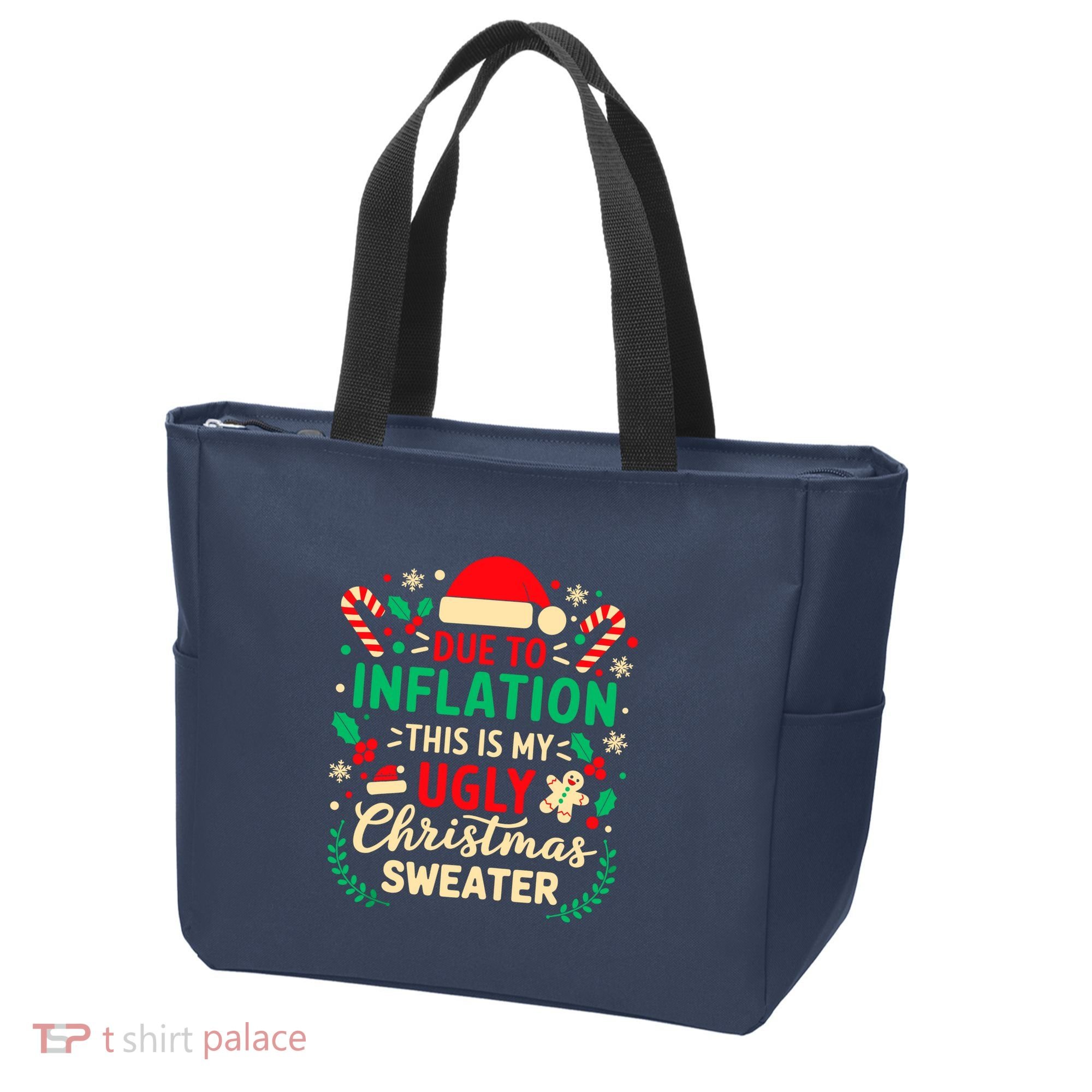 Due To Inflation This Is My Ugly Sweater Xmas Tote Bag