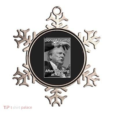 Donald Trump Is Fine After Shooting At Rally Ornament