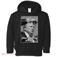 Donald Trump Is Fine After Shooting At Rally Toddler Hoodie thumb 0