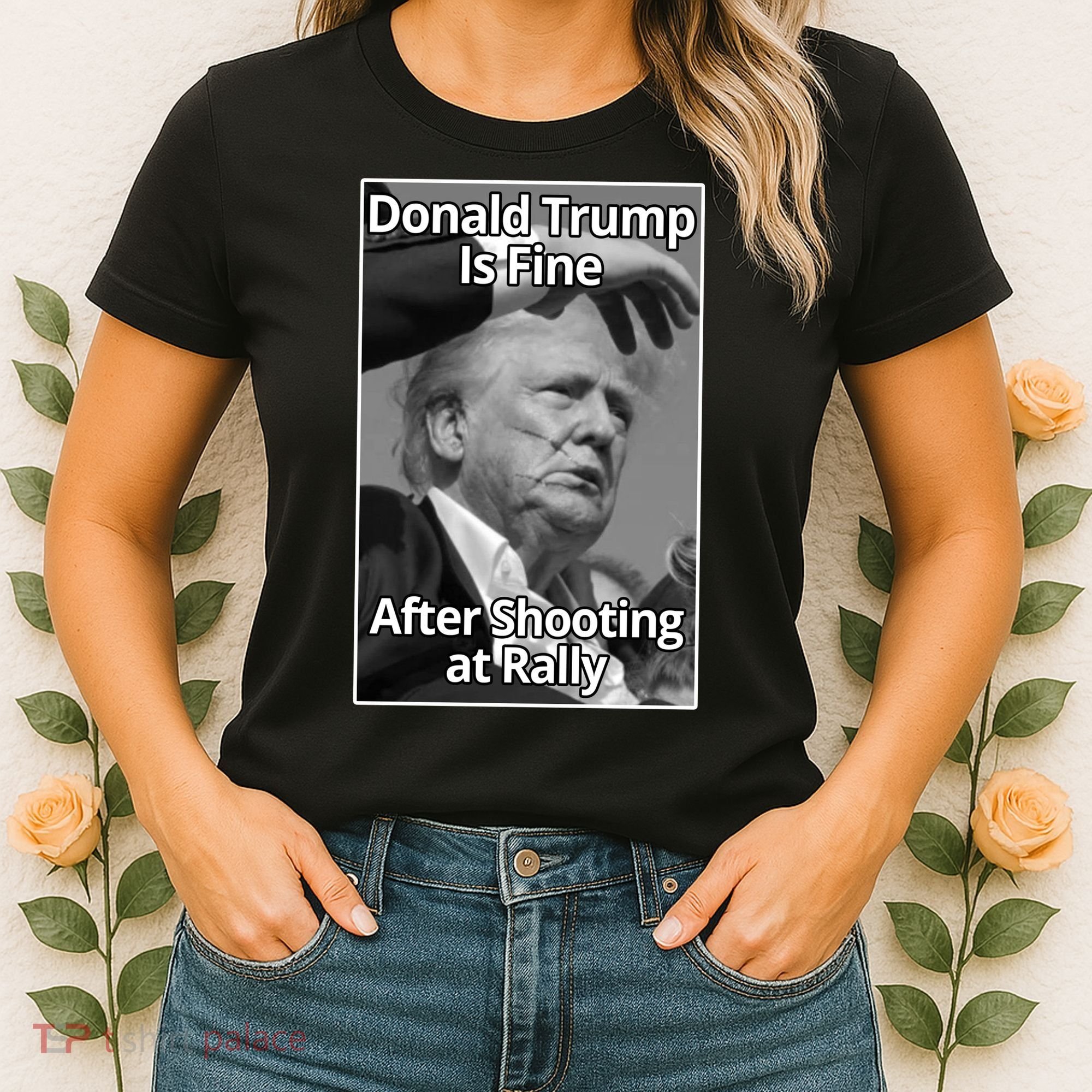 Donald Trump Is Fine After Shooting At Rally Women's T-Shirt