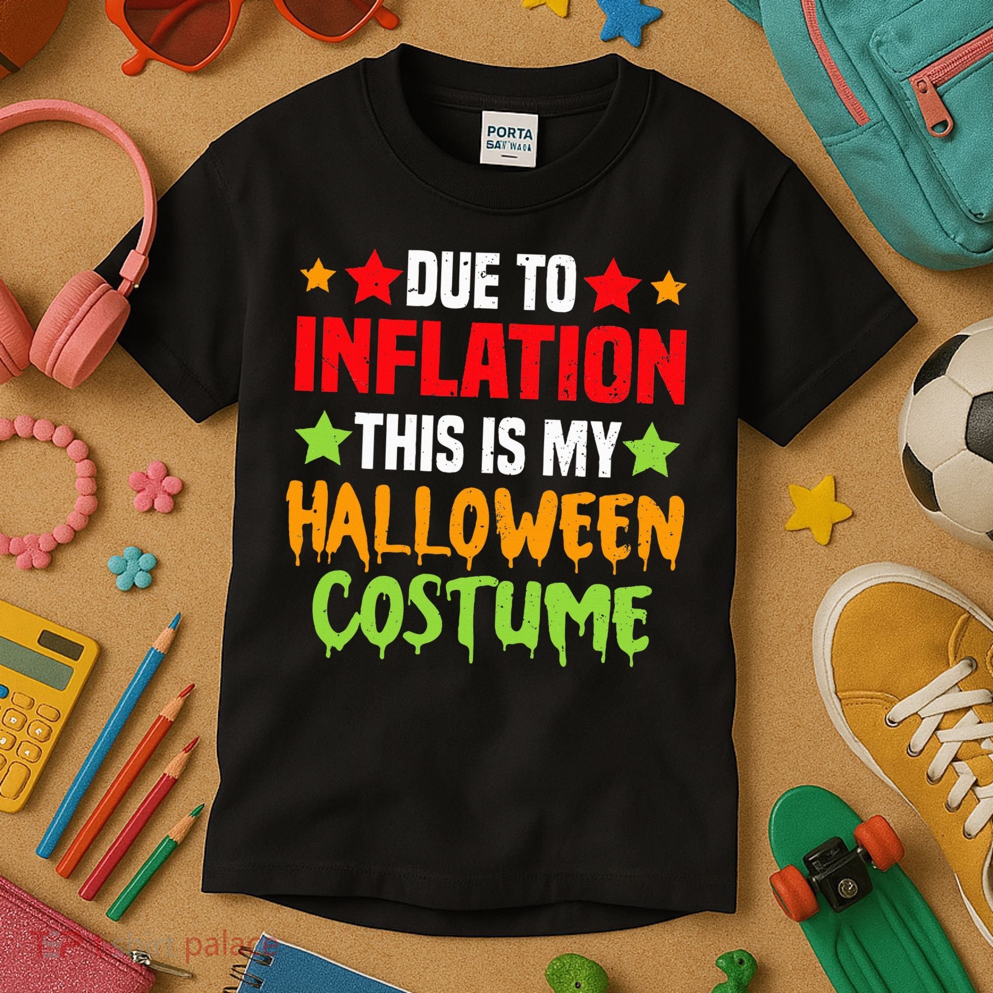 Due To Inflation This Is My Halloween Costume  Kids T-Shirt