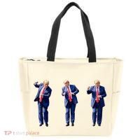 Donald Trump Is Your President Qr Trump Dance (2side) Tote Bag thumb 0
