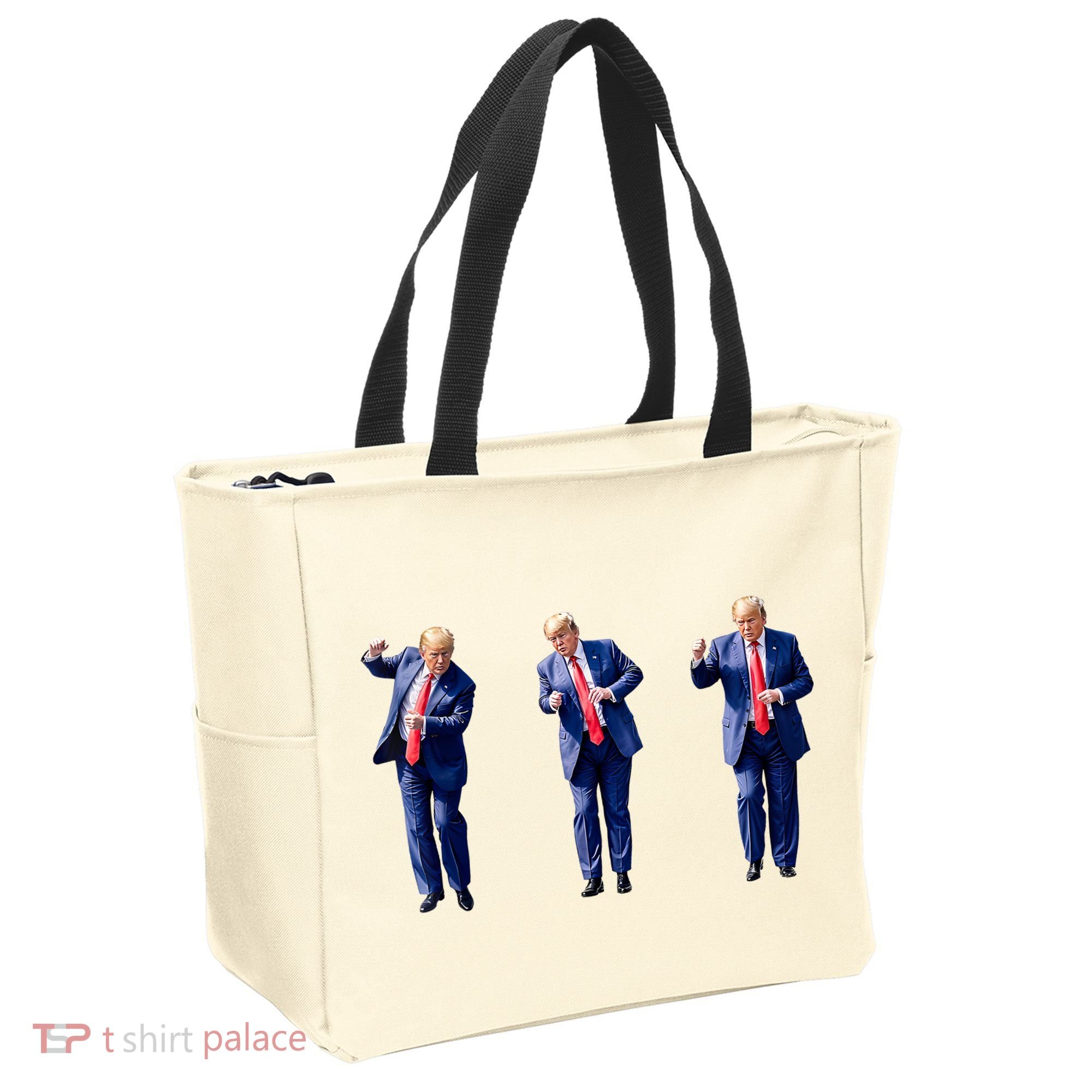 Donald Trump Is Your President Qr Trump Dance (2side) Tote Bag