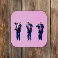 Donald Trump Is Your President Qr Trump Dance (2side) Coaster thumb 0