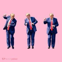 Donald Trump Is Your President Qr Trump Dance (2side) Coaster thumb 2