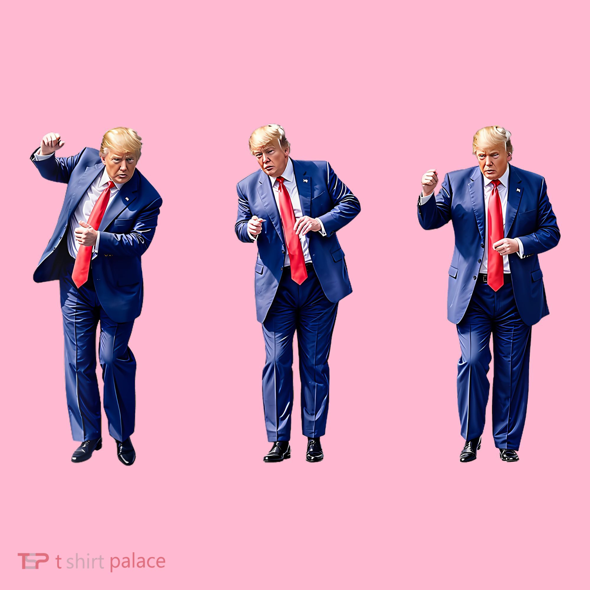 Donald Trump Is Your President Qr Trump Dance (2side) Coaster