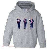 Donald Trump Is Your President Qr Trump Dance (2side) Toddler Hoodie thumb 0