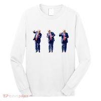 Donald Trump Is Your President Qr Trump Dance (2side) Long Sleeve Shirt thumb 0