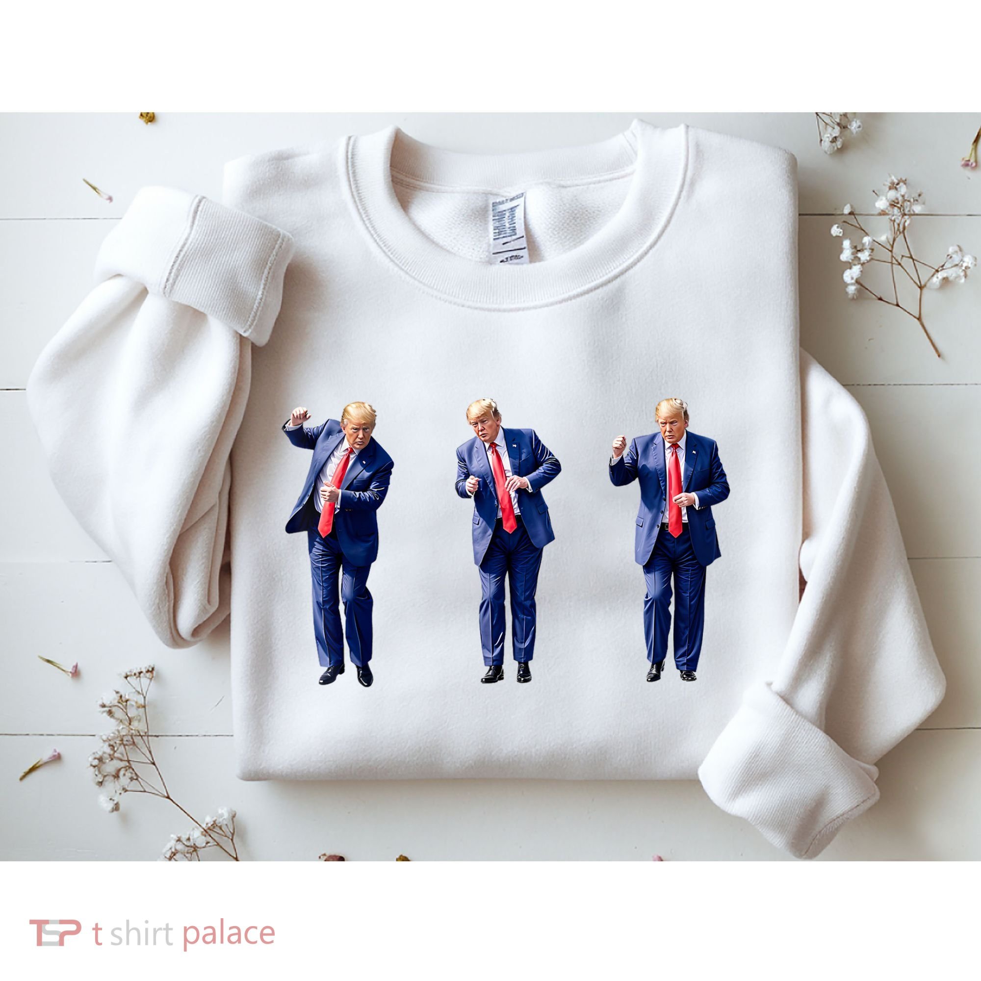 Donald Trump Is Your President Qr Trump Dance (2side) Sweatshirt