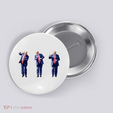 Donald Trump Is Your President Qr Trump Dance (2side) Button
