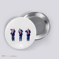 Donald Trump Is Your President Qr Trump Dance (2side) Button thumb 0