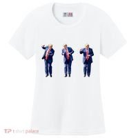 Donald Trump Is Your President Qr Trump Dance (2side) Women's Cooling Performance Crew T-Shirt thumb 0