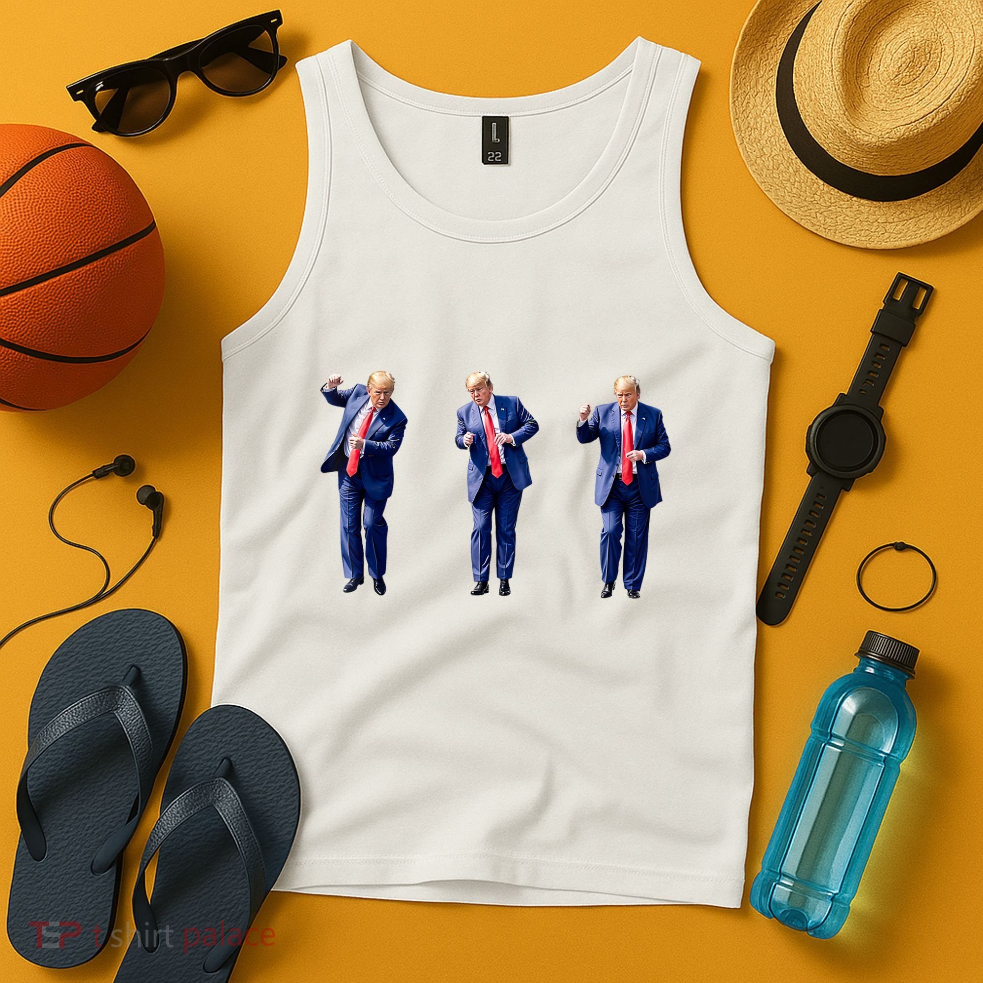 Donald Trump Is Your President Qr Trump Dance (2side) Tank Top