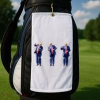 Donald Trump Is Your President Qr Trump Dance (2side) Golf Towel thumb 2