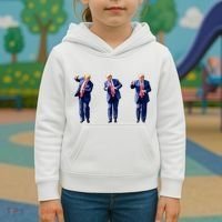 Donald Trump Is Your President Qr Trump Dance (2side) Kids Hoodie thumb 3