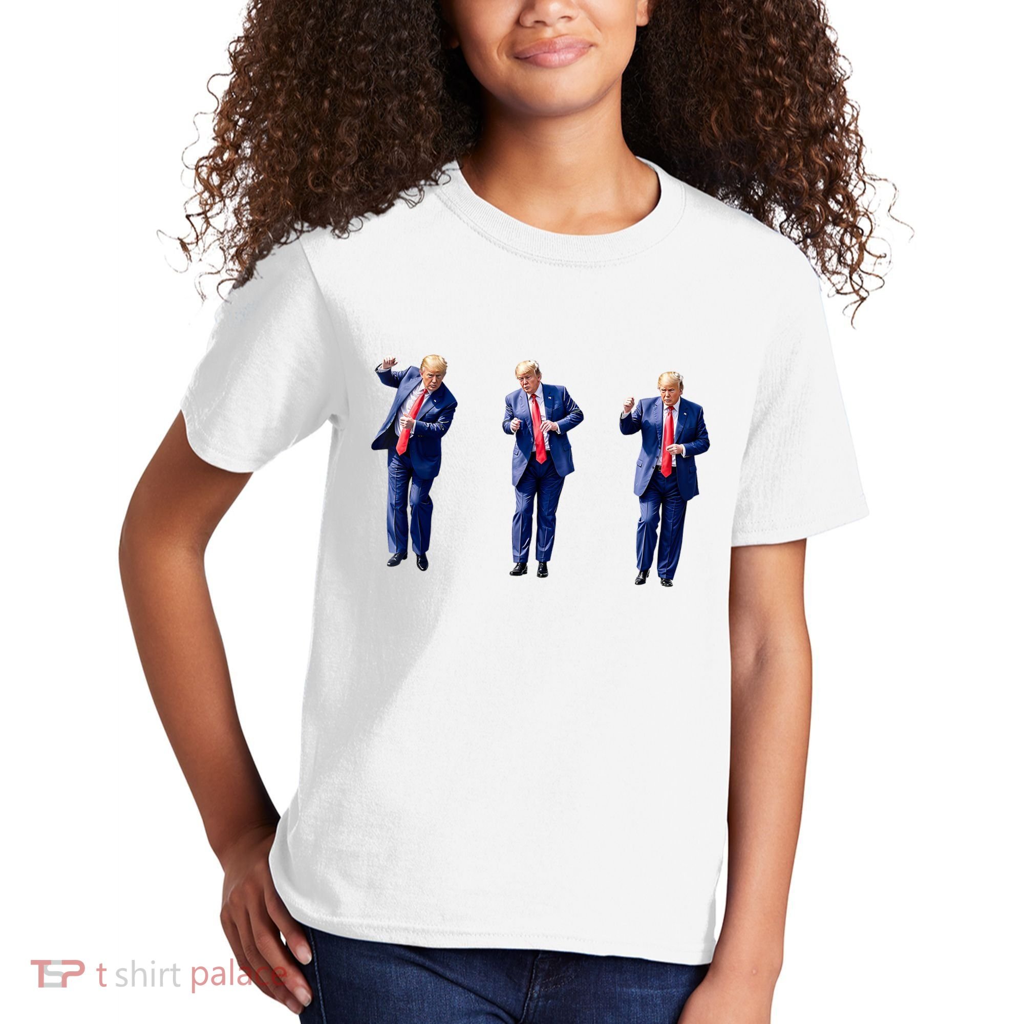 Donald Trump Is Your President Qr Trump Dance (2side) Kids T-Shirt