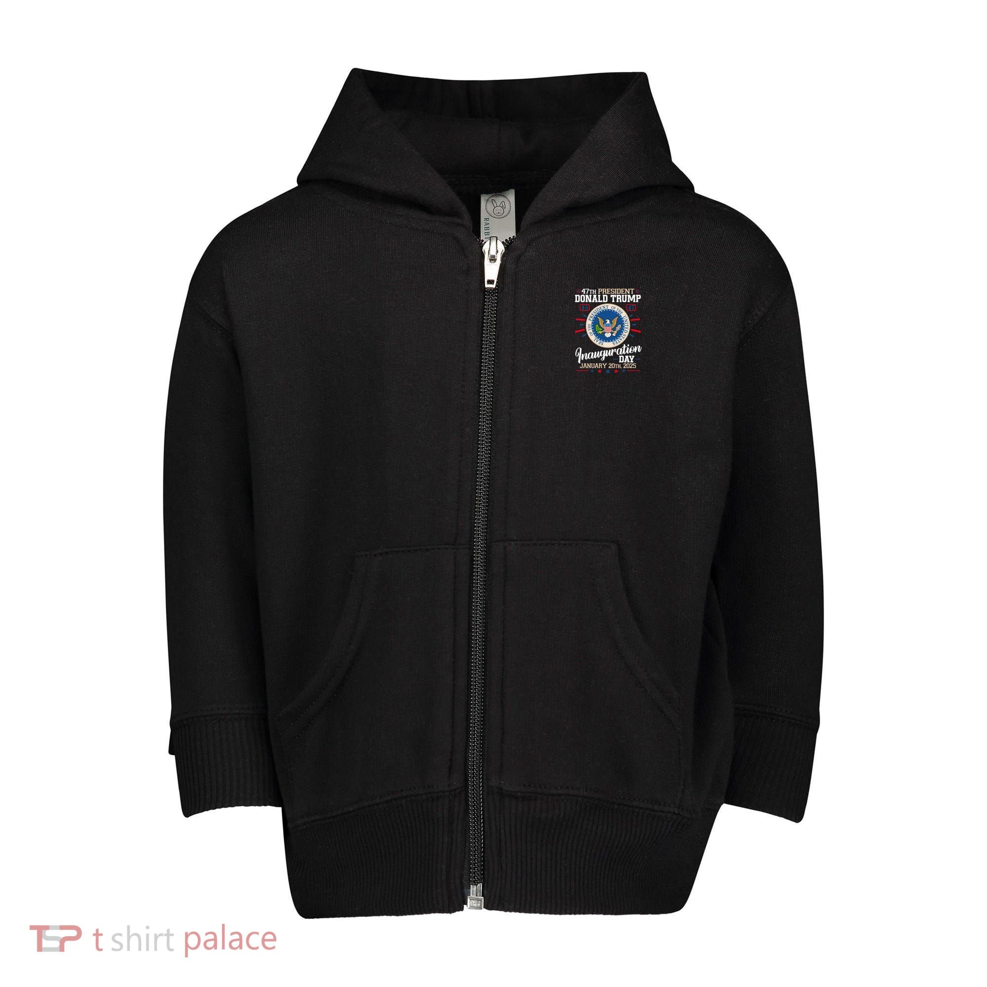 Donald Trump Inauguration Day 2025 Toddler Zip Fleece Hoodie