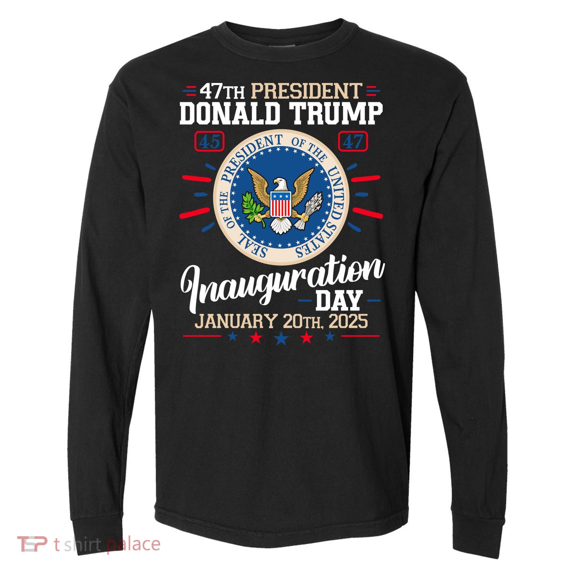 Donald Trump Inauguration Day 2025 Comfort Colors Heavyweight Long Sleeve T-Shirt