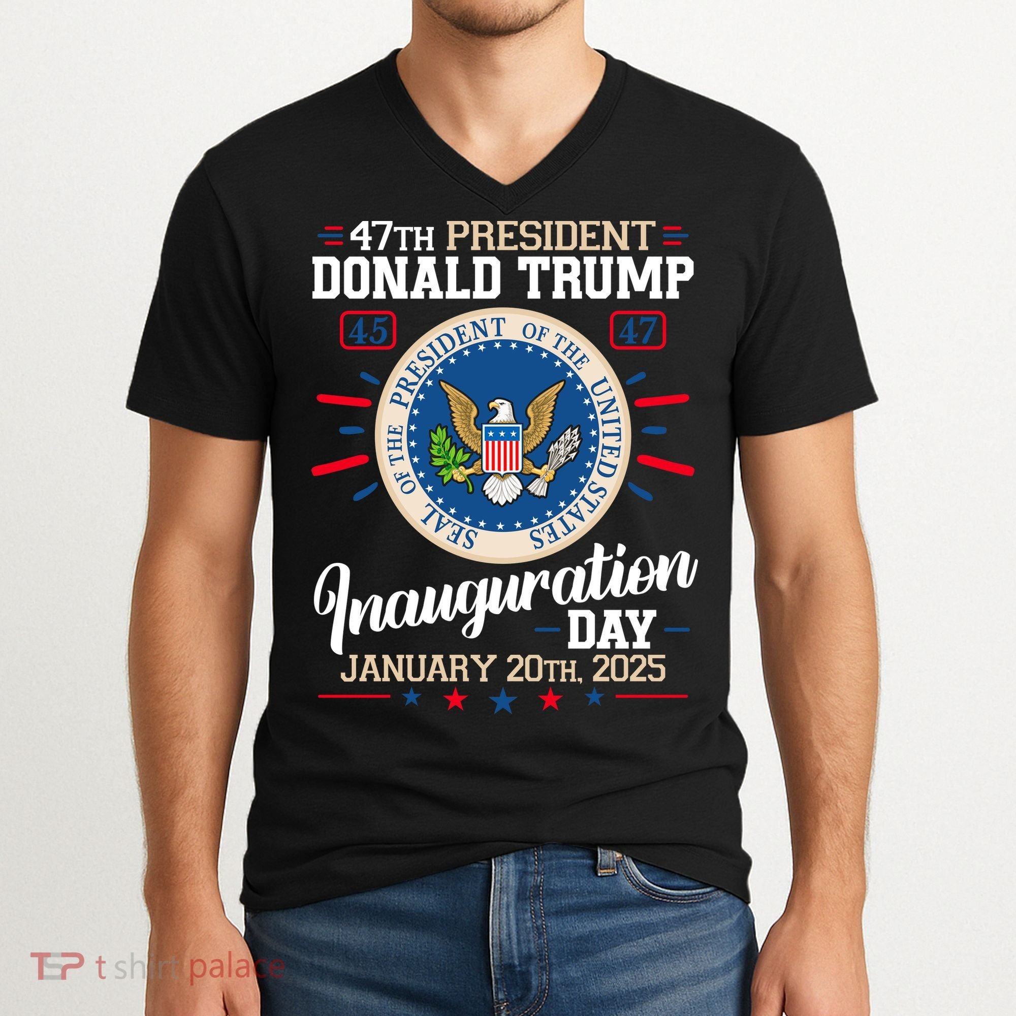 Donald Trump Inauguration Day 2025 V-Neck T-Shirt