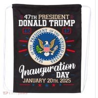 Donald Trump Inauguration Day 2025 Drawstring Bag thumb 0