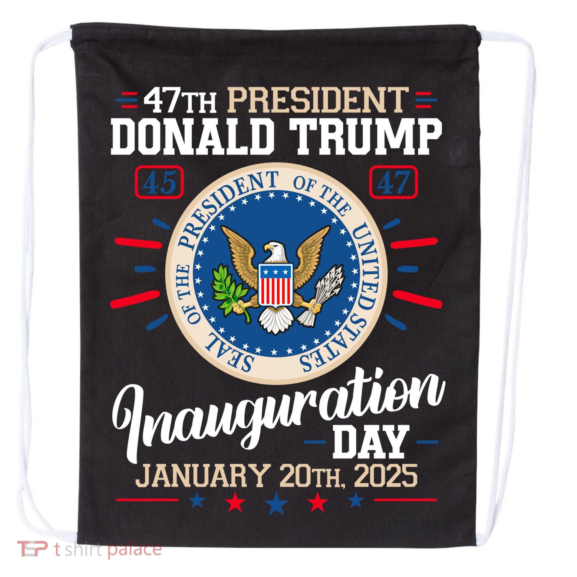 Donald Trump Inauguration Day 2025 Drawstring Bag