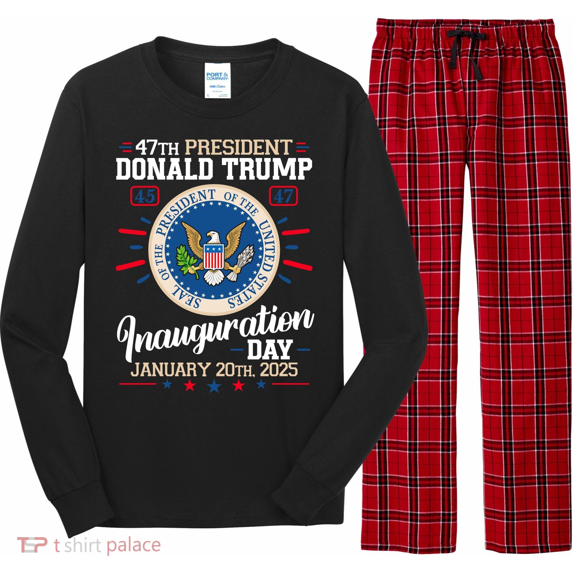 Donald Trump Inauguration Day 2025 Long Sleeve Pajama Set