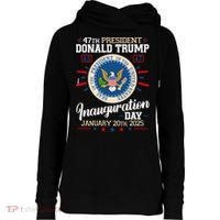 Donald Trump Inauguration Day 2025 Womens Funnel Neck Pullover Hood thumb 0